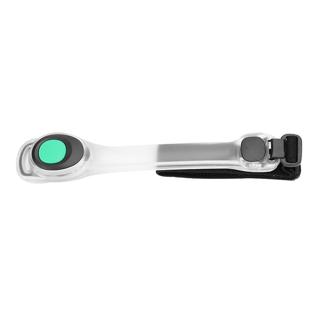 Brazalete LED verde para ciclismo y carrera nocturna, mejora la seguridad