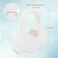 thumbnail image 2 of Fluffy Ear Muff for Women Plush Foldable Earmuffs Kids Winter Earmuffs Girls Boys Cold Weather Ear Warmer, 2 of 8