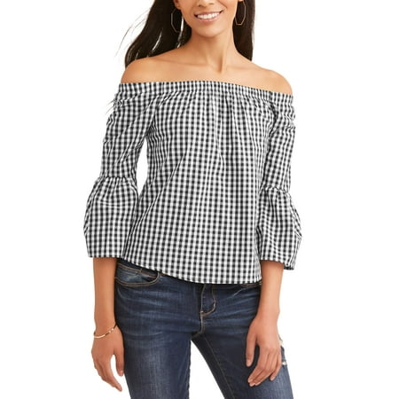 Women's Printed Off the Shoulder Top
