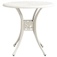 thumbnail image 2 of vidaXL Garden Table White 78x78x72 cm Cast Aluminium, 2 of 5