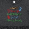 thumbnail image 4 of Inktastic Surfer Like Daddy Childs Surfing Girls Toddler Dress, 4 of 5
