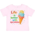 thumbnail image 3 of Inktastic Life is Better with Sprinkles Ice Cream Boys or Girls Toddler T-Shirt, 3 of 5