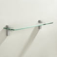 thumbnail image 3 of KES Glass Shower Shelf 19.6 inch  1 Tier Tempered Glass Wall Mounted Brushed Nickel, 1 Shelf, 3 of 11