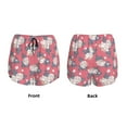 thumbnail image 5 of Picia Rose Flowers Pattern Women's 2 in 1 Athletic Running Shorts High Waisted Workout Casual Gym Sweat Shorts with Comfy Liner Zipper Pockets-Large, 5 of 9