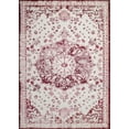 thumbnail image 2 of Woven Trends Contemporary and Traditional Area Rug, 048 Vintage Medallion, Extremely Durable and Stain Resistant, Stylish with Non-Skid Rubber Backing (Burgundy, 2' x 7' RunnerRug), 2 of 5