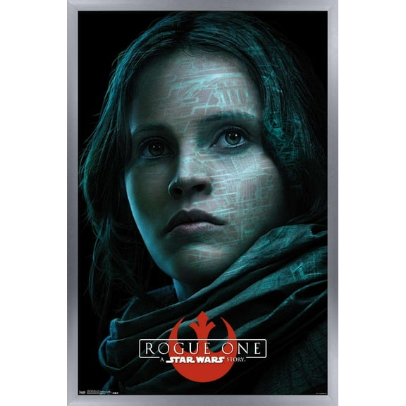 Star Wars: Rogue One - Jyn Wall Poster, 14.725" x 22.375", Framed