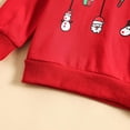 thumbnail image 2 of Vedolay Sweatshirts Girls Cute Hoodies Long Sleeve Casual Lightweight Pullover Sweatshirt,Red 12-18 Months, 2 of 5