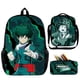 thumbnail image 1 of Set de mochilas My Heros Academias Midoriyas Izukus Anime School, 1 of 4