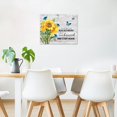 thumbnail image 5 of Sunflower Canvas Wall Art Inspirational Quotes Motivational Wall Art Farmhouse Blue Butterfly Pictures for Bedroom Bathroom Living Room Wall Decor Vintage Framed Wall Art Ready To Hang, 16x12 Inch, 5 of 6