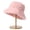 Pink, variant on Women Fall Winter Fisherman Hat Flat Top Wide Brim Thick Soft Plush Solid Color Sunshade Windproof Warm Decorative Lady Deep Bucket Cap Winter Headwear