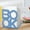 Light blue, variant on UttpKLBx Home Decor Clearance 2 Pairs Bookends, Book, Letter Pattern Metal Book Stand Supports for Bookshelf Decoration Gift College Student Gifts (White)