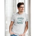 thumbnail image 2 of Created With Purpose T-Shirt Men -Smartprints Designs, Male x-Large, 2 of 4