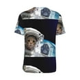 thumbnail image 3 of Haiem Hip Hop Hipster Baseball Jersey Button Down Shirts Sports Uniforms Men Women Jersey(Cat Astronaut,Large), 3 of 9
