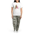 thumbnail image 4 of CafePress - Sock Monkey Monogram Girl J Women's Light Pajamas - Women's Short Sleeve Print T-Shirt and Pants Light Cotton Pajama Set, 4 of 7