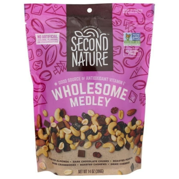 Second Nature Wholesome Medley Trail Mix 14 oz Pack of 4