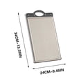 thumbnail image 3 of Double-Sided Stainless Steel Cutting Board, Durable Scratch-Resistant and Easy to Clean Kitchen Chopping Board for Meat Vegetables Dough Kneading and Home Cooking, 3 of 5