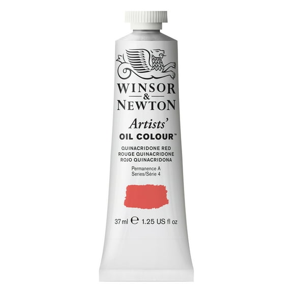 Winsor & Newton Artists Oil Color, 37ml, Quinacridone Red