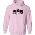 thumbnail image 2 of Inktastic Seattle Washington City Skyline Adult Hoodie Sweatshirt, 2 of 4