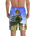 thumbnail image 4 of Lsque Pikmin Mens Sleep Pajama Shorts,Short Pajama Pants, Cotton Ultra-Soft Knit-Small, 4 of 9