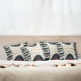 thumbnail image 3 of Ambesonne Indie Throw Pillow Cover 4 Pack, Audio Cassettes Records, 24", Black White Cream, 3 of 6