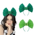 thumbnail image 1 of Diademas verdes del Día de San Patricio | Accesorios ajustables de plástico y tela para el cabello para niños y adultos | Vestir festivo de primavera | Lindos accesorios de disfraces irlandeses, 1 of 5