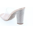 thumbnail image 2 of Top Moda Womens Kyoto-38 Bling Heel Transparent Lucite Fashion Sandals, 2 of 5