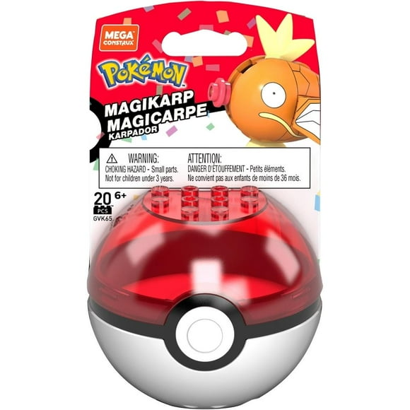 Set de Construcción Mega Construx Pokémon Pokébola Magikarp 25 Aniversario