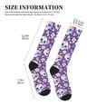 thumbnail image 2 of Lsque blue flower Skull colorful Pattern Sport Compression Socks for Men & Women 15-20 mmHg Knee High Nurse Pregnant Running Medical and Travel Athletic, 2 of 6