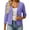 Purple, variant on Cardigans Women Trendy Lace Crochet 3/4 Sleeve Knit Shawl Top Light Weight Cardigan