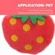 thumbnail image 2 of 10 piezas de peluche de fresa simulada, juguete para morder y masticar para mascotas, divertido juguete de peluche para mascotas, decoración del hogar para gatos., 2 of 7