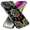 thumbnail image 3 of MUNDAZE Case for Apple iPhone 15 Plus Hybrid Shockproof Slim Hard Soft TPU Shell Heavy Duty Protective Phone Cover - Mandala Geometry Abstract Elephant Pattern, 3 of 5