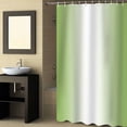 thumbnail image 2 of Fabric Shower Curtain Abstract Ombre Emerald Green and White Gradient Shower Curtains with 12 Hooks Waterproof Machine Washable Bath Curtains for Bathroom, 54 x 78in, 2 of 6