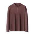 thumbnail image 4 of Yaoyar Quarter Zip Golf Pullover Men Dry Fit Long Sleeve Performance Wicking Mock Neck 1/4 Zip Pullover Mens Sweatshirt, 4 of 5
