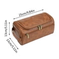 thumbnail image 3 of Large Capacity PU Leather Toiletry Bag - Multi-Functional for Cosmetics & Toiletries, Customizable & Lightweight, 3 of 5