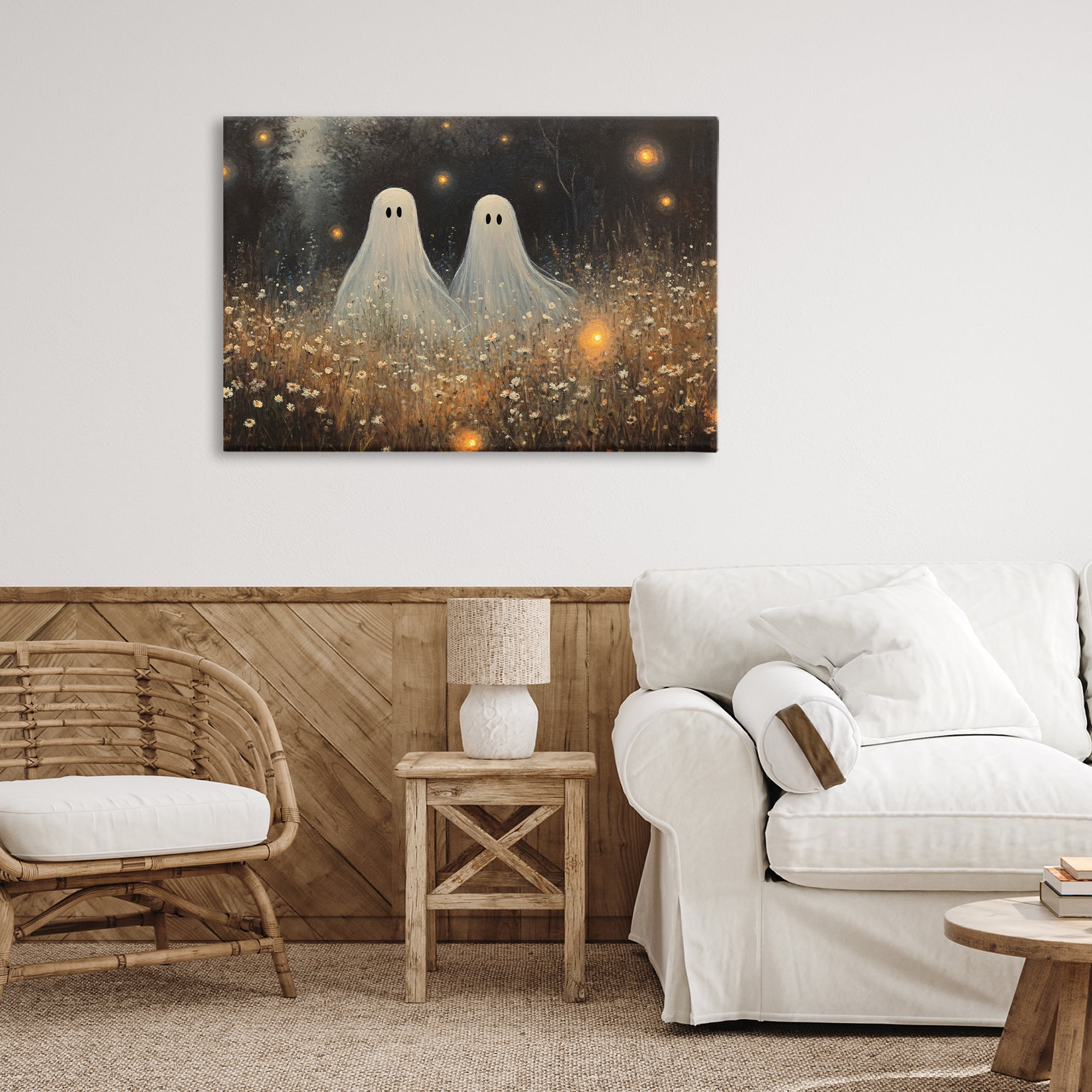Stupell Industries Ethereal Ghost Twins Canvas Wall Art, design by Jacky Ngan