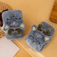 thumbnail image 4 of Gants Chauds Épais Sans Doigts en Peluche Faon Demi-Doigt Dessin Animé Mignon, 4 of 7