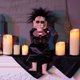 thumbnail image 3 of HollyHOME Halloween Decorations Creepy Animated Haunted Doll Prop with Moving Head Gift for Halloween Black, 3 of 5