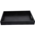 thumbnail image 3 of Wooden Rectangular Tea Cup Tray Wood Serving Tray With Handle for Home Restaurant, 3 of 3