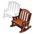 thumbnail image 1 of KAKOWELY Doll House Chair Model 2pcs Doll House Furniture Model Miniature Doll House Layout Rocking-chair Model2.76"X2.17"X2.17", 1 of 3