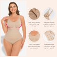 thumbnail image 5 of MANIFIQUE 3 Packs Women's Shapewear Bodysuit Tummy Control Body Shaper Waist Snatching Body Suit Thong, 5 of 7