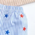 thumbnail image 5 of Toddler Baby Boy 4th of July Outfit American Flag Button Down Polo Shirt with Shorts 2 Piece Set Independence Day Clothes, 5 of 9