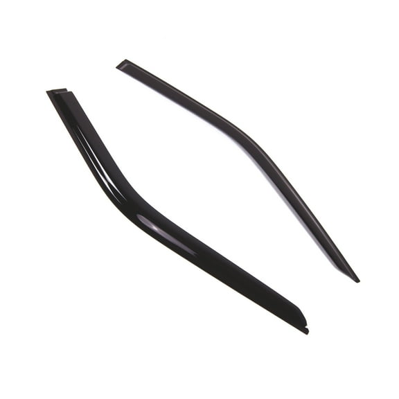 Tuningpros WD2-792 Outside Mount Window Visor Deflector Rain Guard Dark Smoke 2 Pcs Set For 2015-2016 Ford F-150 Regular Cab