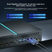 Kinupute Mini Gaming PC, Desktop Computer i9-13900F 24 Cores Upto 5.6GHz, 64G DDR4, 2T M.2 SSD, Windows 11 Pro, GeForce RTX4060 8G, Dual LAN, WiFi6E/BT5.3, Four Display, 8K Outputs, Optical
