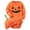 Orange, variant on KAUOD Toddler Halloween Pumpkin Romper with Hat Long Sleeve Cotton Jumpsuits Outfits 3 6 12 18 24 Months Baby Warm Bodysuit