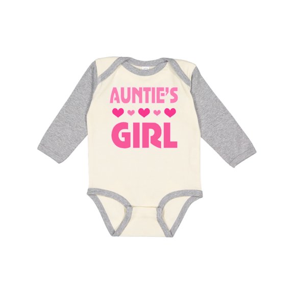 Inktastic Auntie Girl Niece Girls Long Sleeve Baby Bodysuit