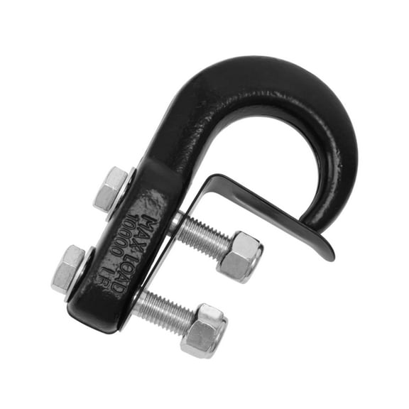 Unique Bargains Winch Hook Winch Stopper Tow Hook UTV Winch Trailer Safety Chain Hooks Winch Cable Stopper 1 Pcs Screw Mounting Kit Black 1 Set