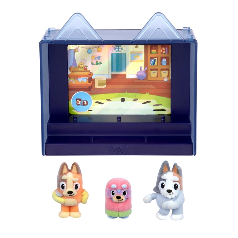 Bluey Fuzzies Episode Pack: Grannies. 3 Flocked Collectibles (Incl