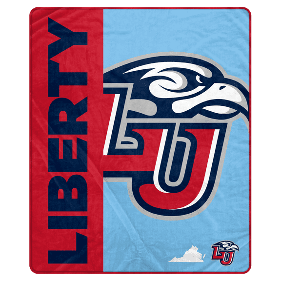 NCAA Liberty Flames Endzone 50x60 Ultra Soft Tailgate Throw