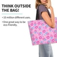 thumbnail image 2 of Fotbe Pink Donuts Bolsa Tote Estética de Lona con Estampado para Mujer - Bolsa Reutilizable de Hombro Casual para Vacaciones, Compras, Trabajo y Gimnasio, 2 of 8