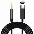 thumbnail image 1 of Cable Auxiliar USB Tipo C a Conector de 3.5 Negro BLOOSOM, 1 of 5